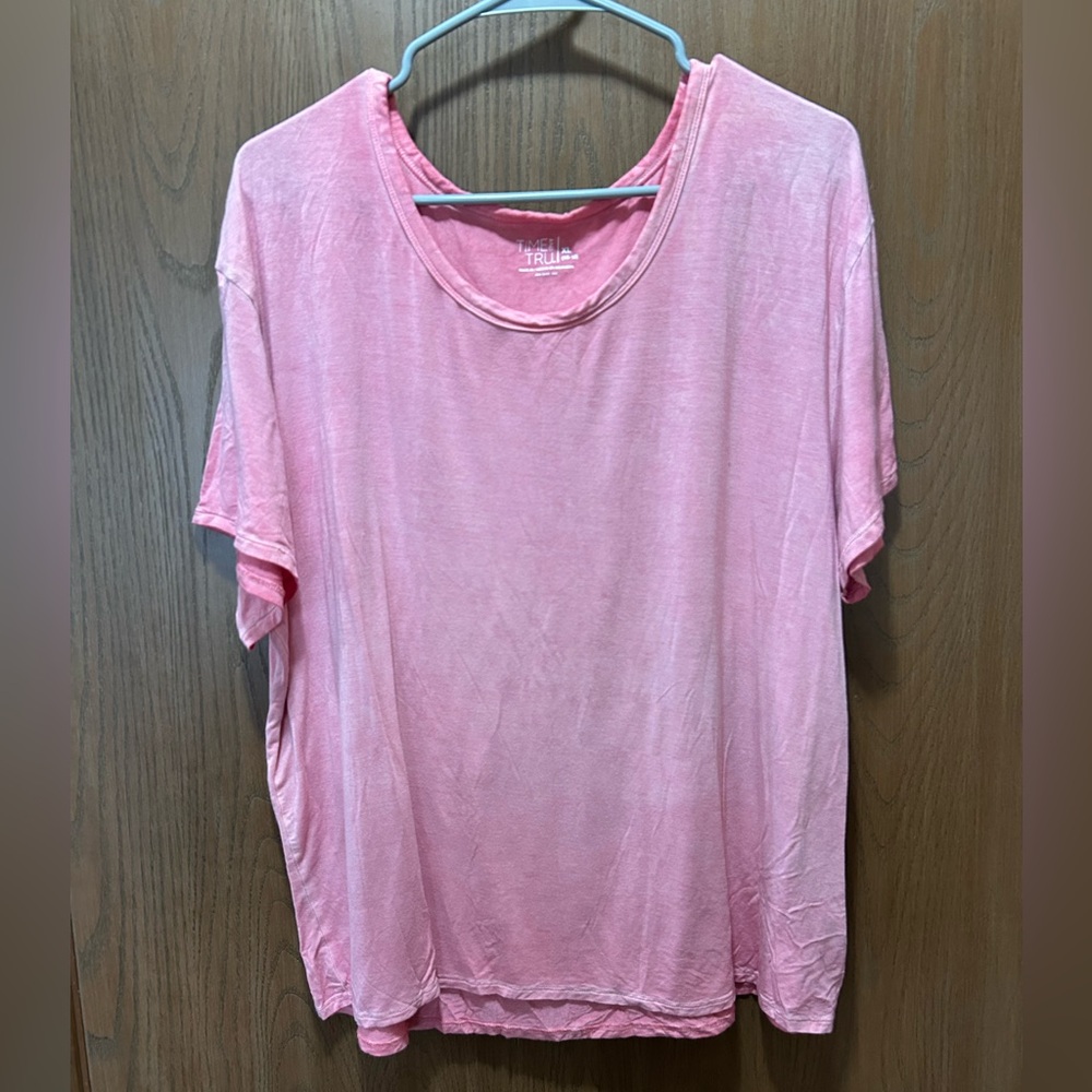 Time and Tru pink top